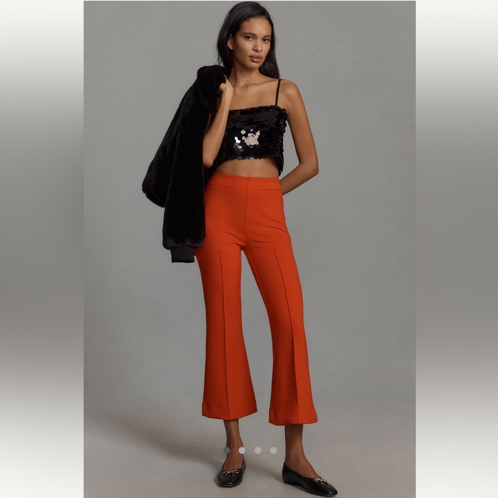 🍅Anthropologie Maeve The Margot Kick-Flare Cropped Pants
